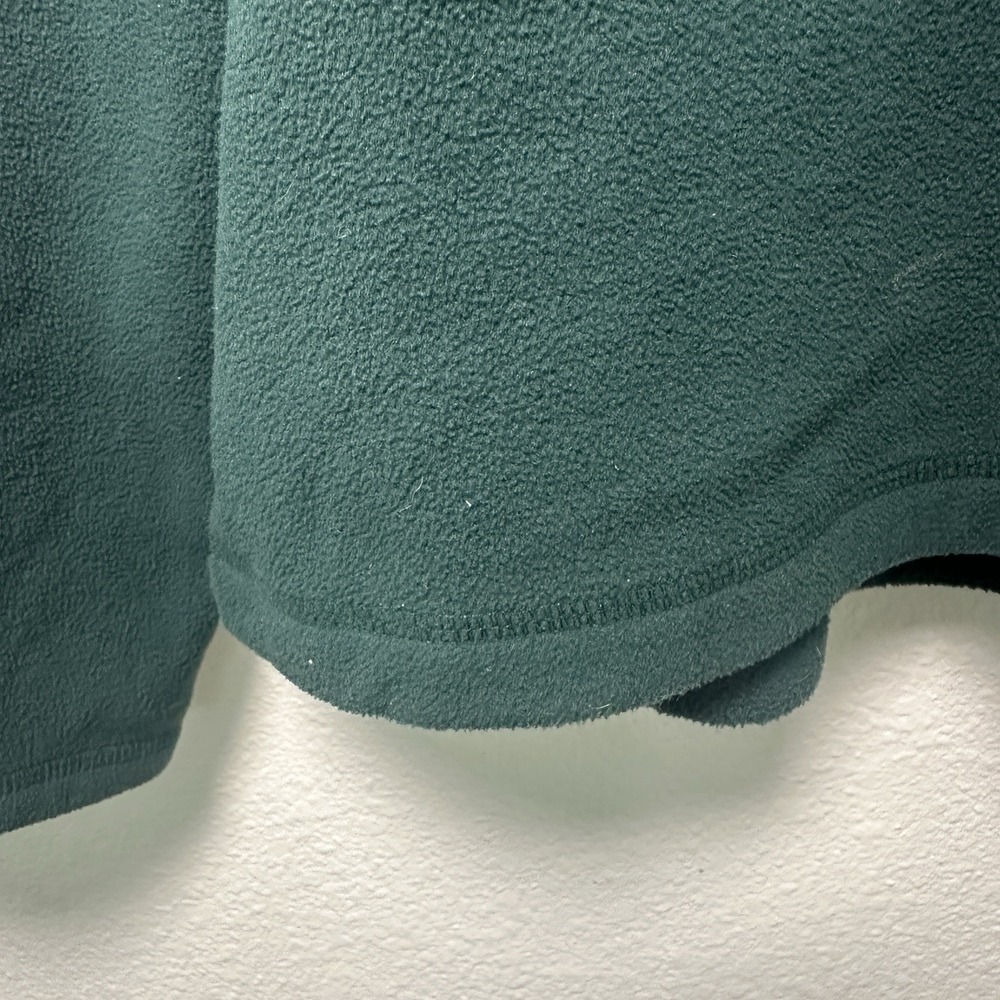 Lands' End Women's Deep Forest Green Fleece Quarter Zip Pull Over Size XL - Picture 4 of 9